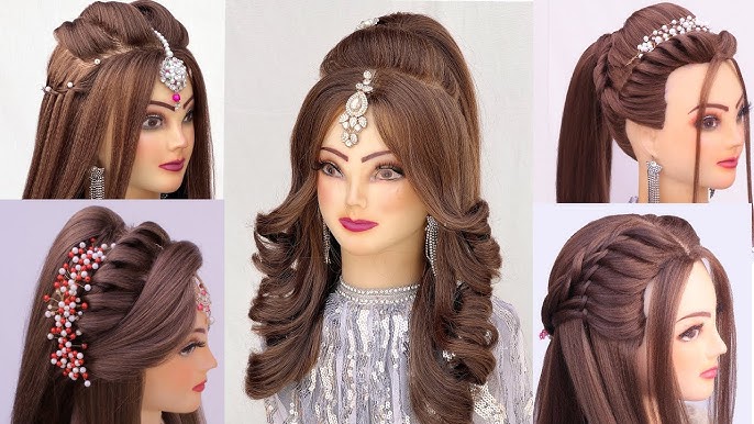 traditional hair style girl for wedding